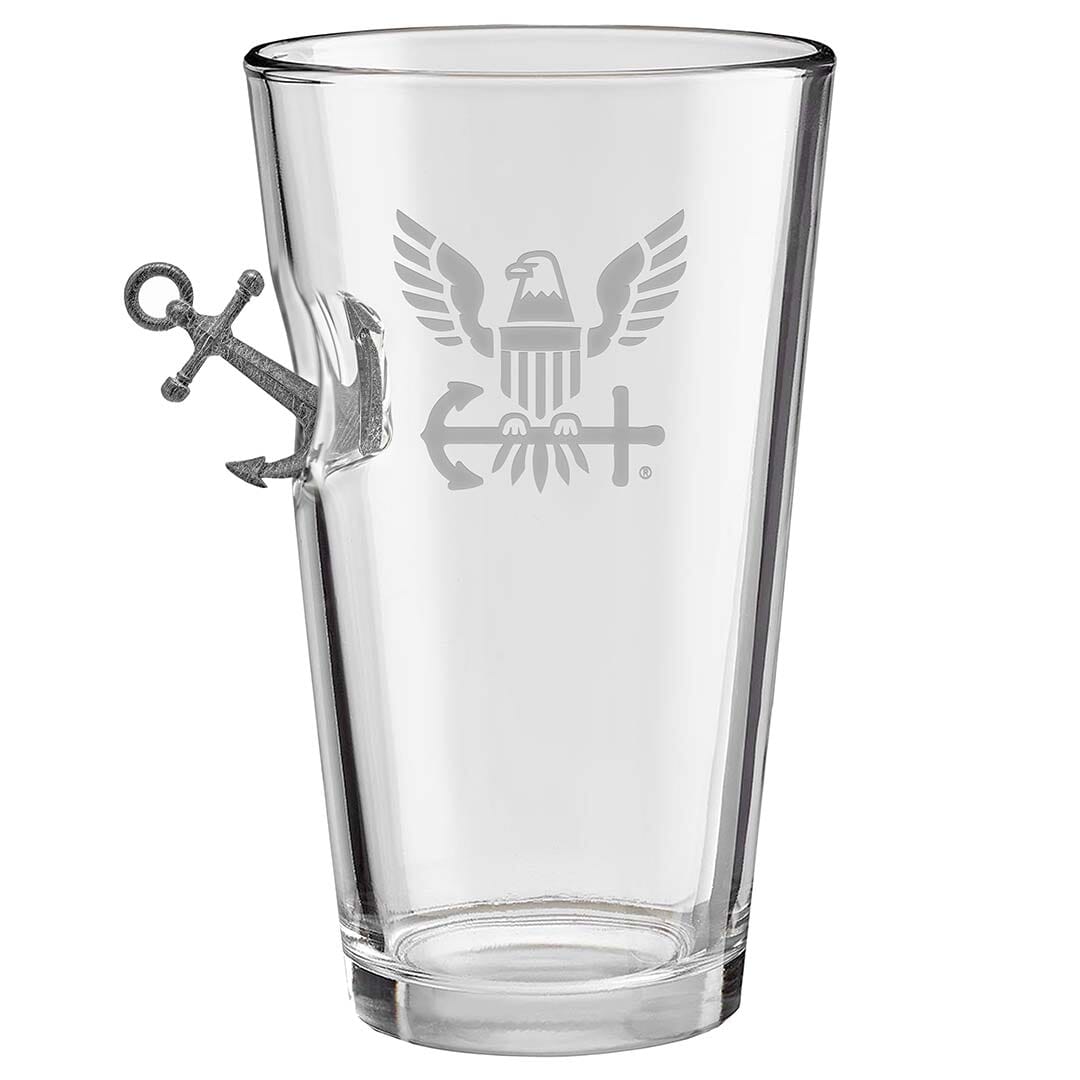 US Military Glasses Handmade Glass PG10-Navy-Anchor