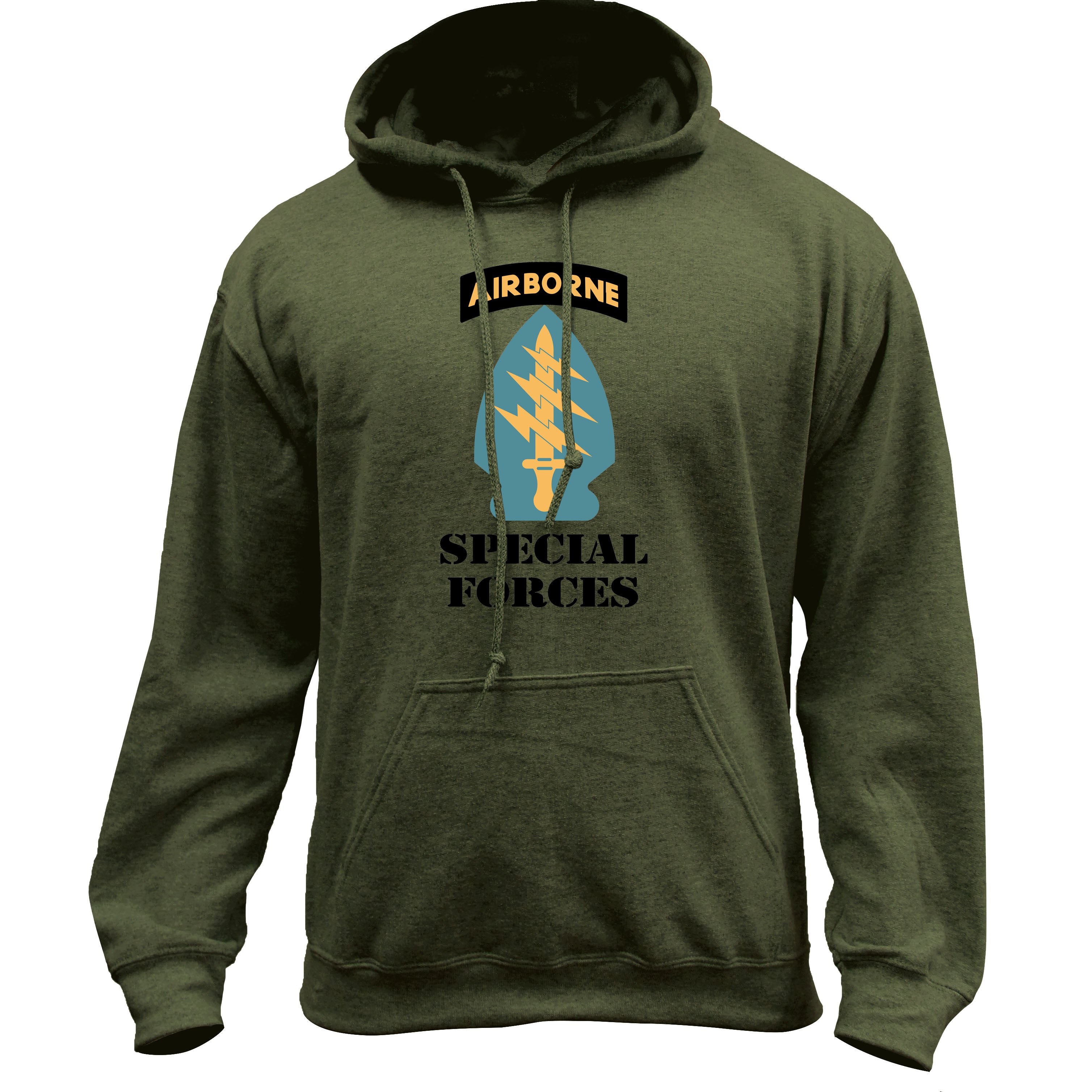 Army Special Forces Full Color Pullover Hoodie | USAMM