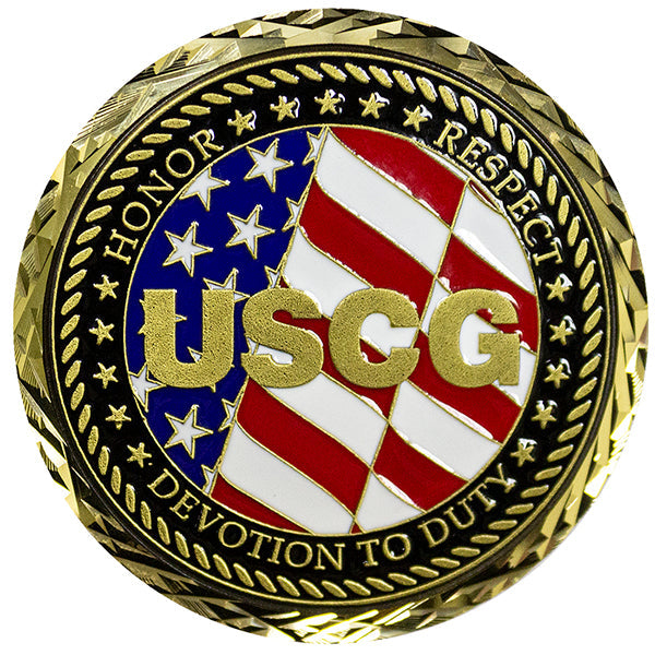 U.S. Coast Guard Veteran Coin Challenge Coins 