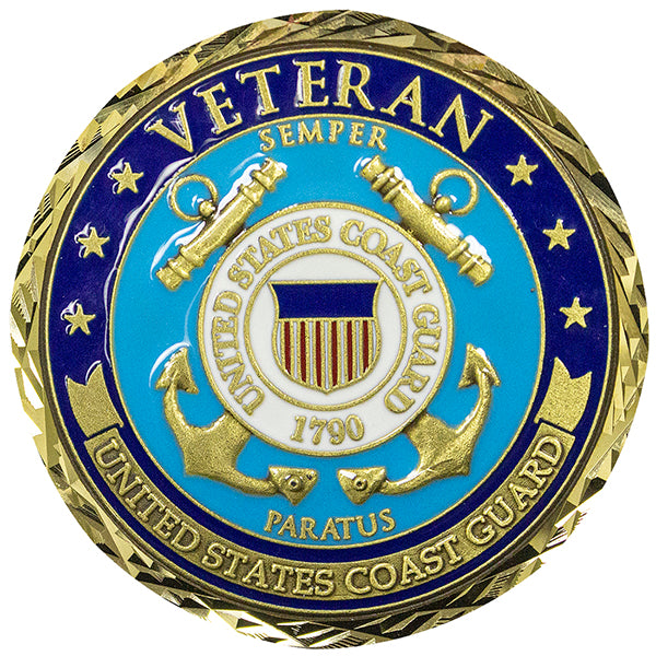 U.S. Coast Guard Veteran Coin Challenge Coins 