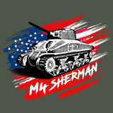 M4 Tank Flag T-Shirt Shirts 