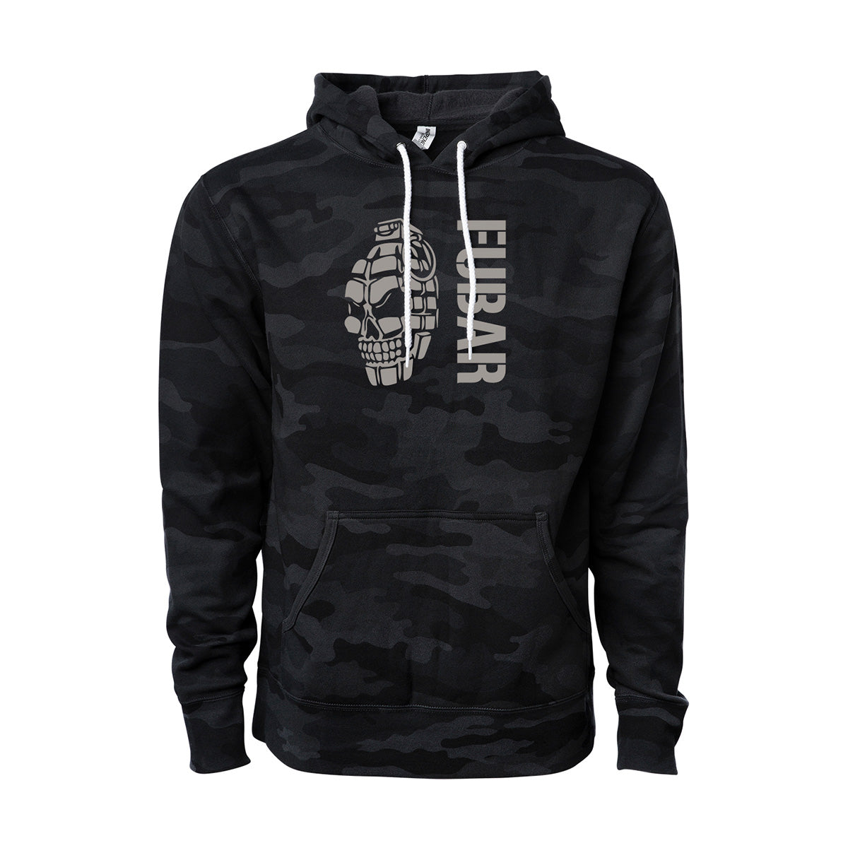 FUBAR Skull Grenade Pullover Hoodie Hoodie 37.821.BC.GY