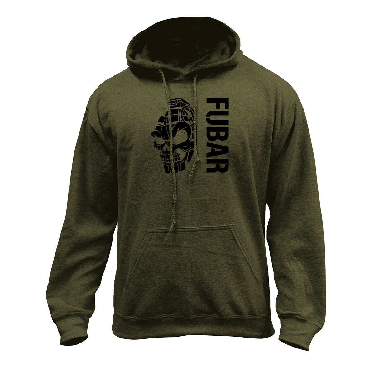 FUBAR Skull Grenade Pullover Hoodie Hoodie 37.821.MG.BK