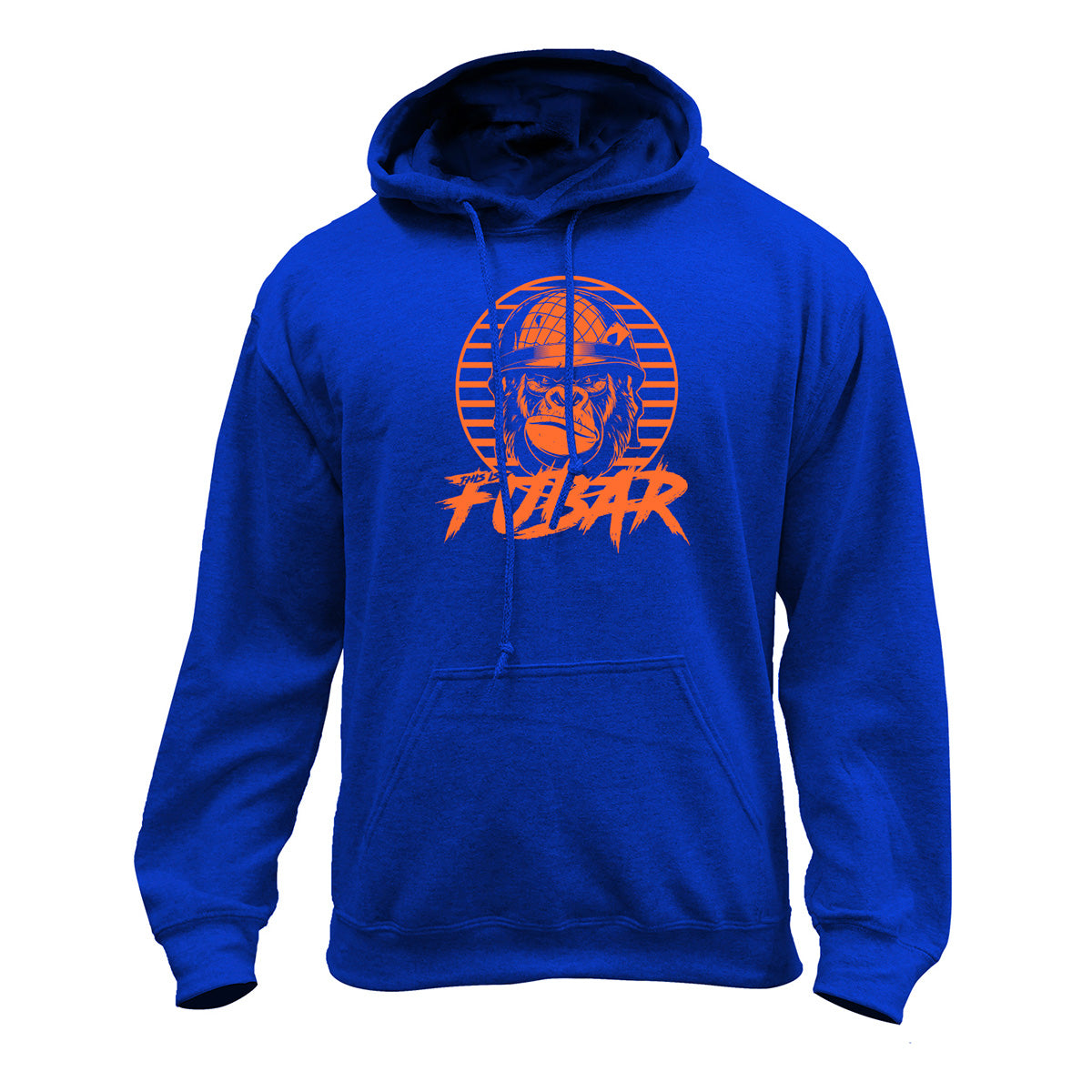 80's Gorilla This Is FUBAR Pullover Hoodie Hoodie 37.836.RB.OR