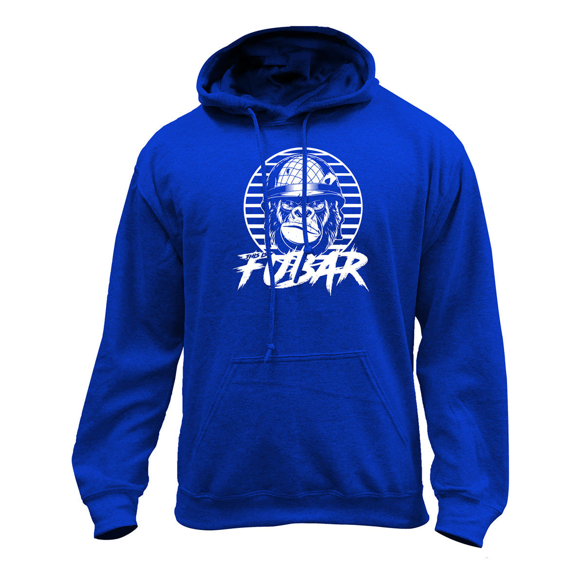 80's Gorilla This Is FUBAR Pullover Hoodie Hoodie 37.836.RB.WT