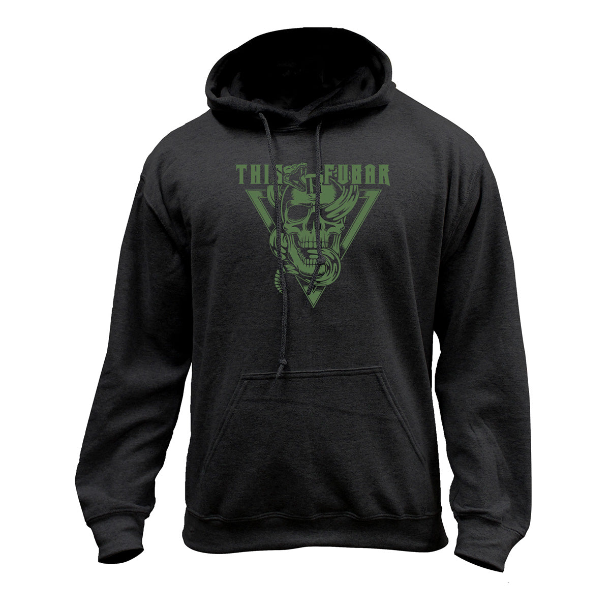 Snake and Skull FUBAR Pullover Hoodie Hoodie 37.841.BK.OG