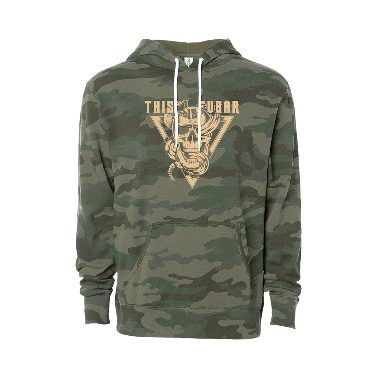 Snake and Skull FUBAR Pullover Hoodie Hoodie 37.841.FC.TN