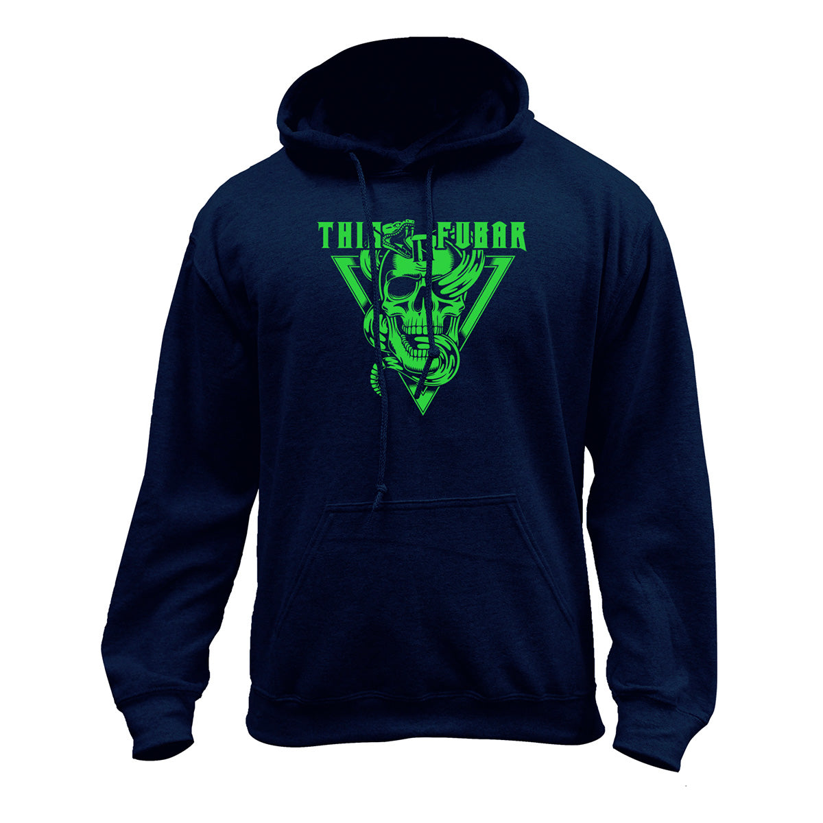 Snake and Skull FUBAR Pullover Hoodie Hoodie 37.841.NY.BG