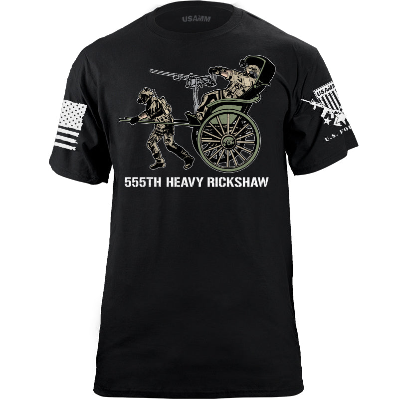 555th Tactical Rickshaw T-Shirt Shirts YFS.6.042.1.BKT.1