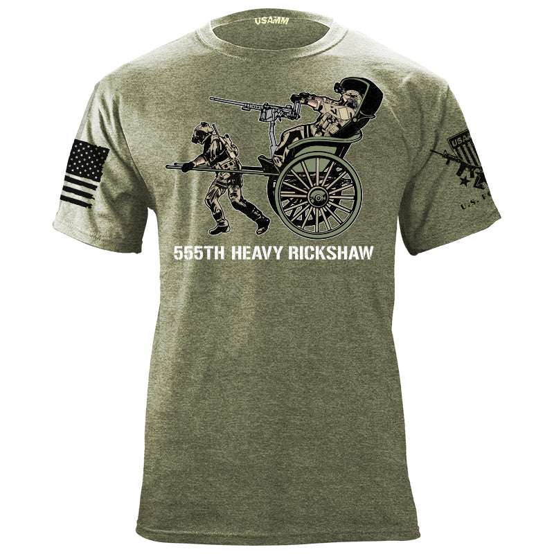 555th Tactical Rickshaw T-Shirt Shirts YFS.6.042.1.MGT.1