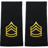 Army Epaulets - Enlisted and Officer - Large Size Rank 6536 SFC-EL