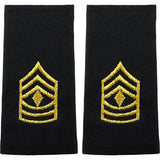 Army Epaulets - Enlisted and Officer - Large Size Rank 6538 1SG-EL