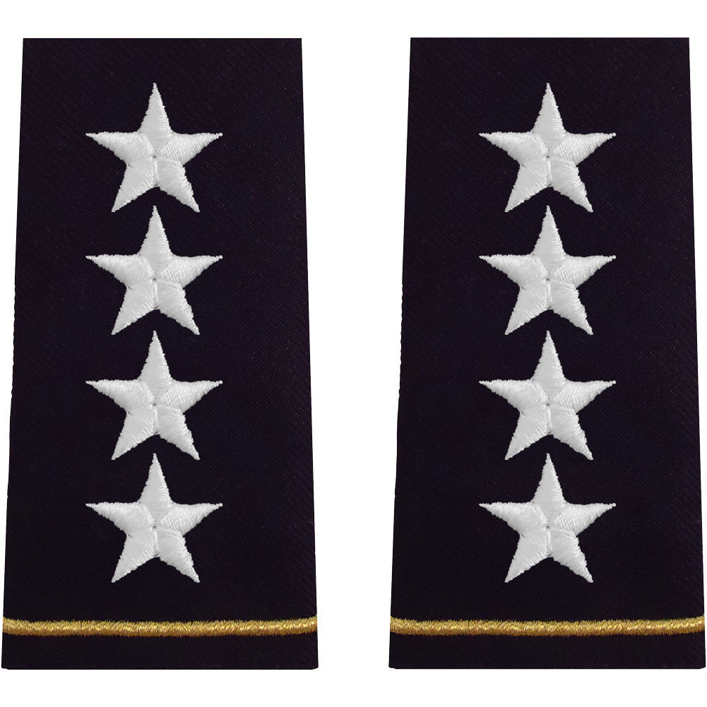 Army Epaulets - Enlisted and Officer - Large Size Rank 6573 GEN-EL