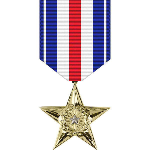 Silver Star Anodized Medal Military Medals 