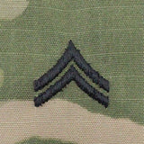 Army OCP Sew-On Patrol Cap Rank - Officer and Enlisted Rank 80038