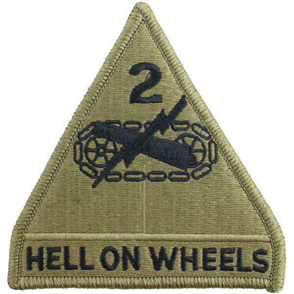 2nd Armored Division Patch - Scorpion Multicam Patches and Service Stripes 