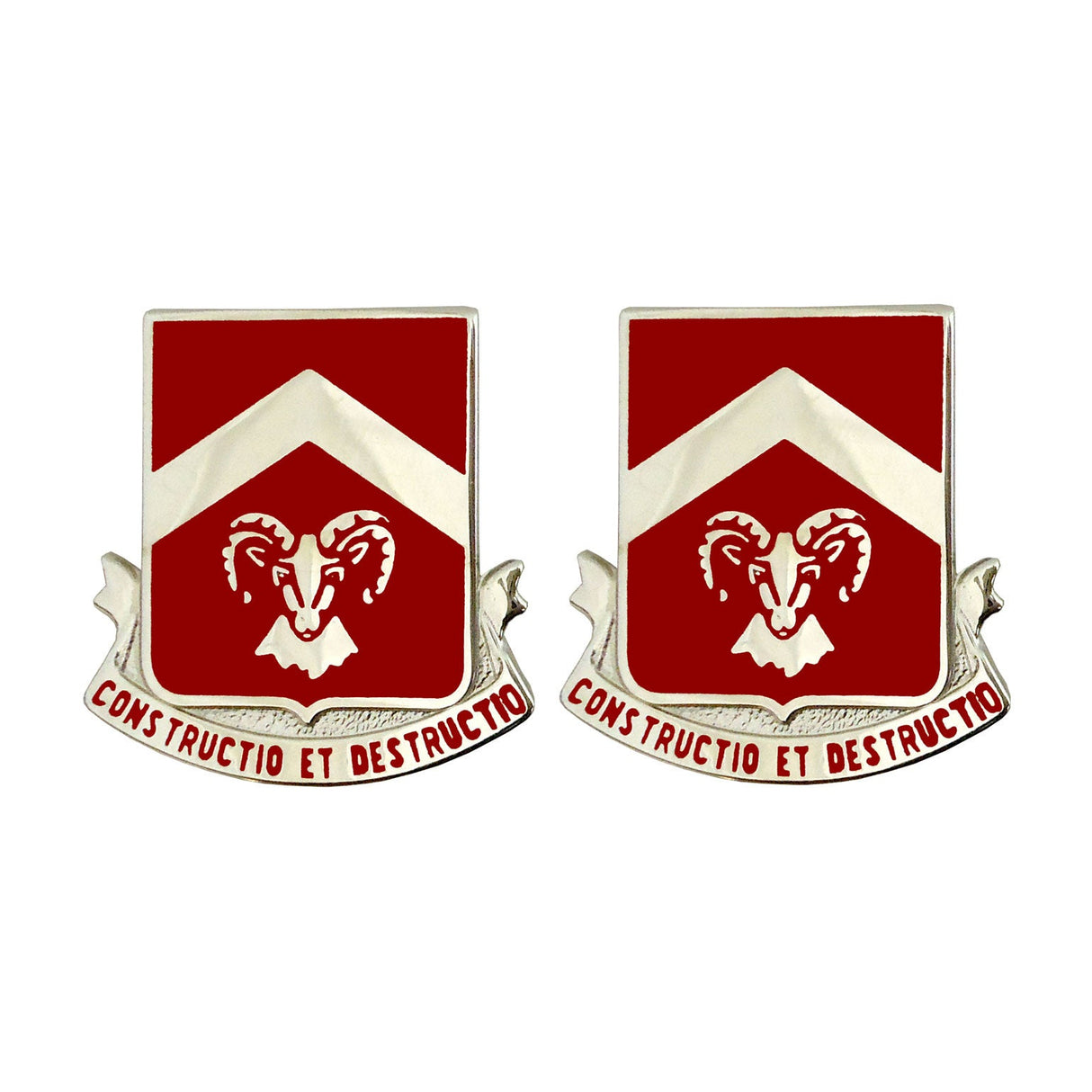 40th Engineer Battalion Unit Crest (Constructio Et Destructio) Army Unit Crests 