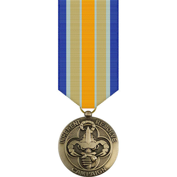 Inherent Resolve Campaign Miniature Medal Military Medals 