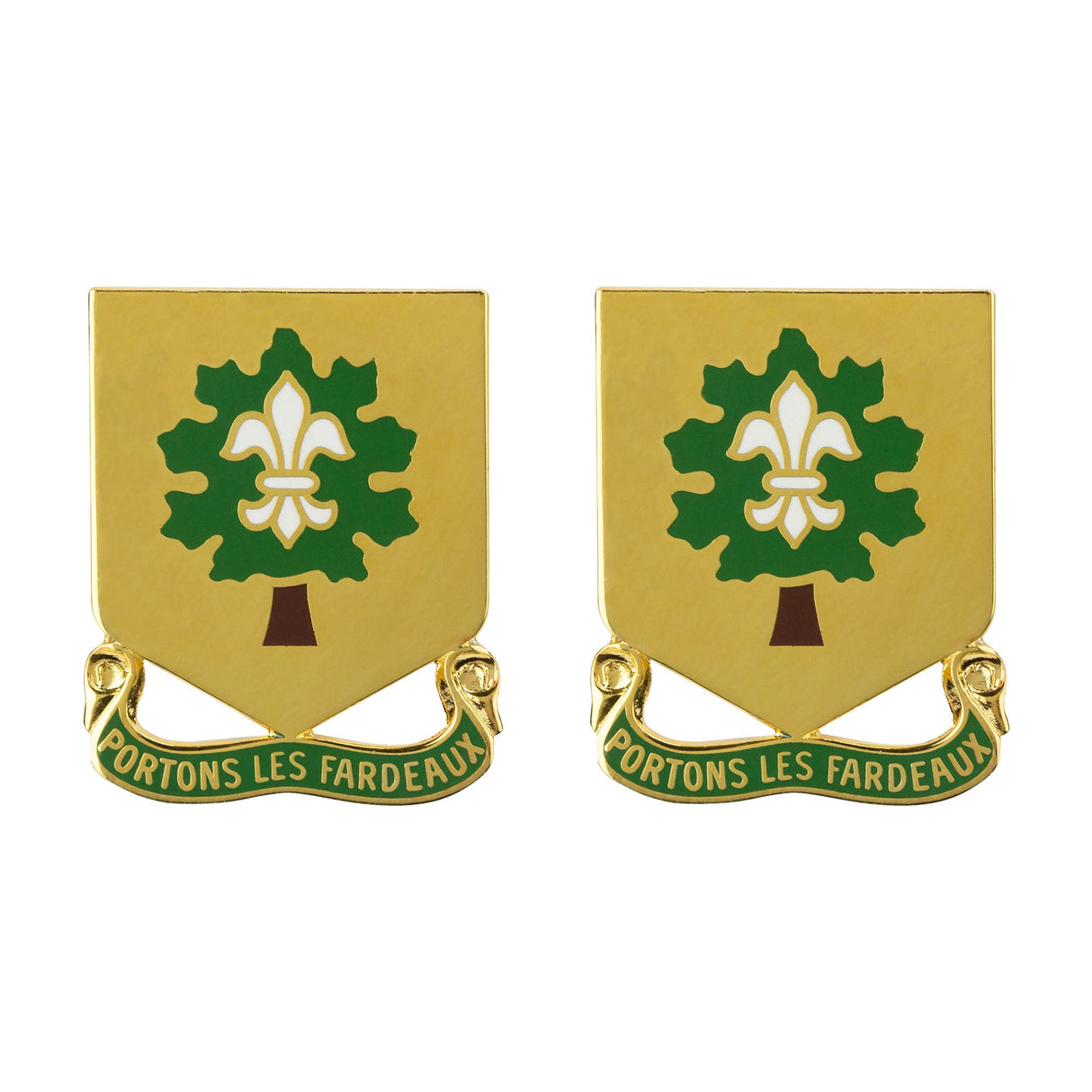 101st Support Battalion Unit Crest (Portons Les Fardeaux) Army Unit Crests 