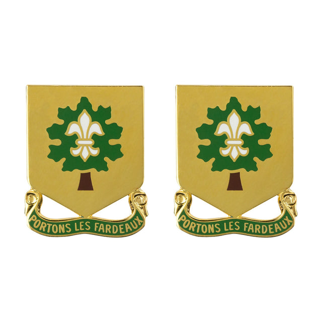 101st Support Battalion Unit Crest (Portons Les Fardeaux) Army Unit Crests 