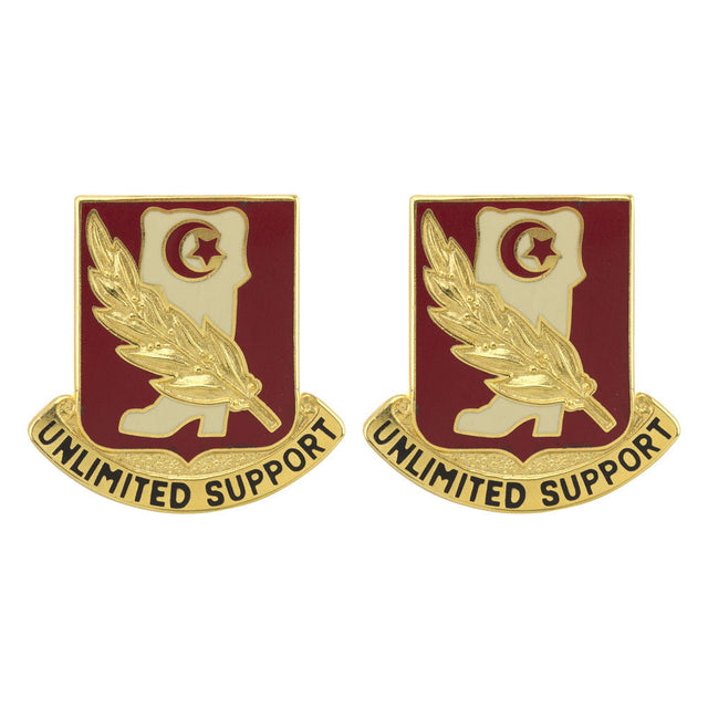 105th Support Battalion Unit Crest (Unlimited Support) Army Unit Crests 