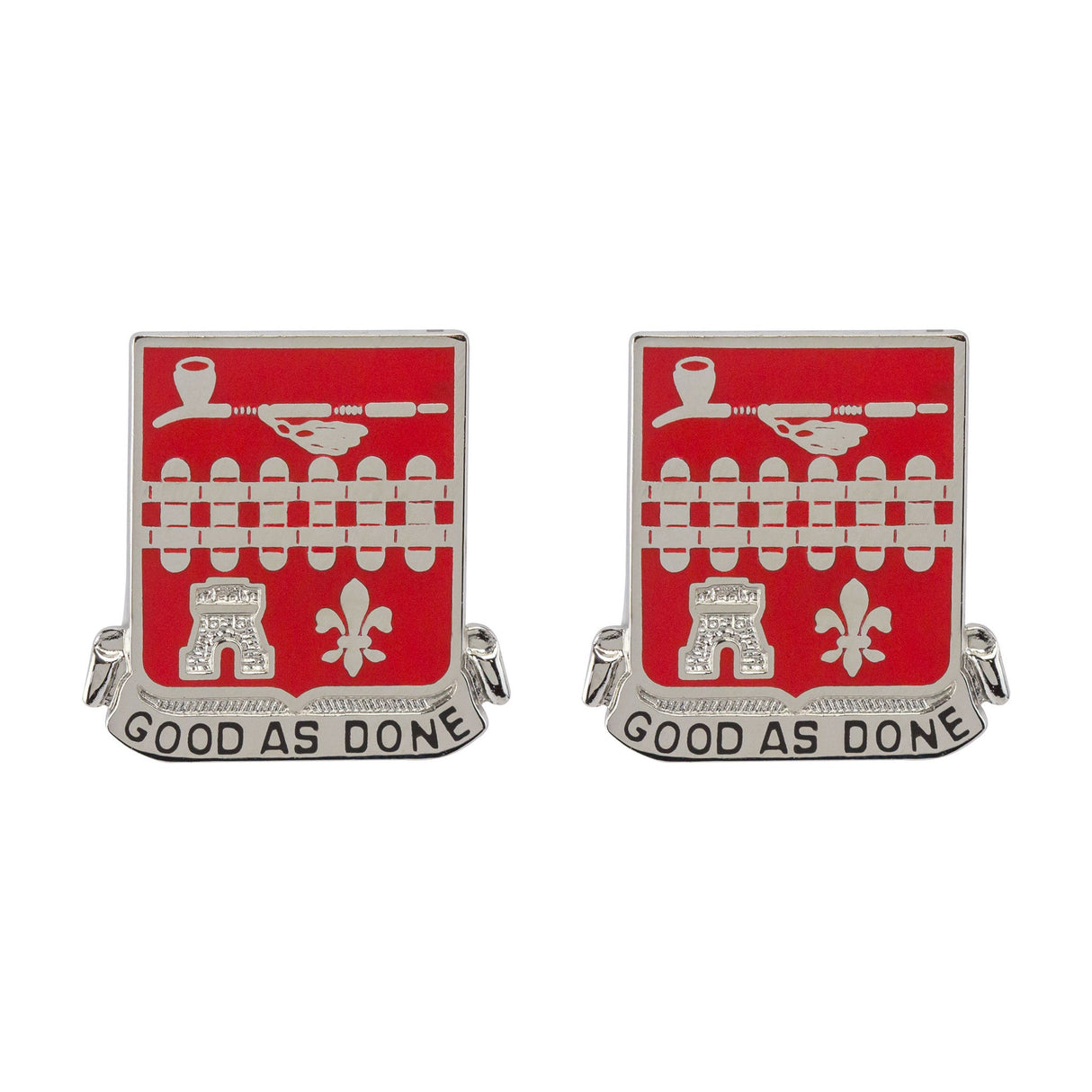 107th Engineer Battalion Unit Crest (Good As Done) Army Unit Crests 