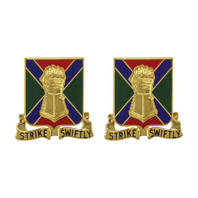 108th Armor Regiment Unit Crest (Strike Swiftly) Army Unit Crests 