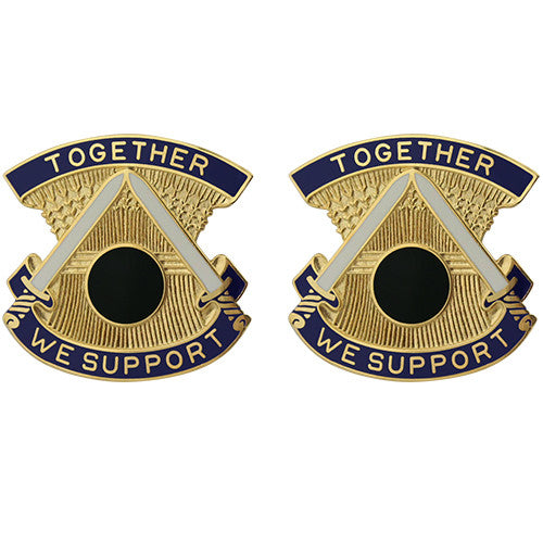 423rd Quartermaster Battalion Unit Crest (Together We Support) Army Unit Crests 