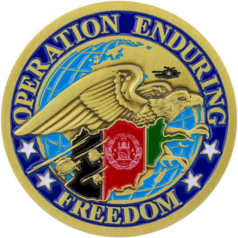 Operation Enduring Freedom - OEF Coin Challenge Coins 