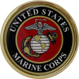 U.S. Marine Corps Crest Chrome Auto Emblem Stickers and Decals 83506