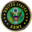 U.S. Army Crest Chrome Auto Emblem Stickers and Decals 83508