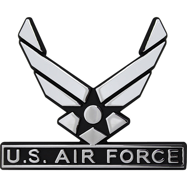 U.S. Air Force Hap Arnold Wings Chrome Auto Emblem Stickers and Decals 83513