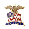 American Flag Eagle with Noble Eagle Banner 1" Lapel Pin Pins 