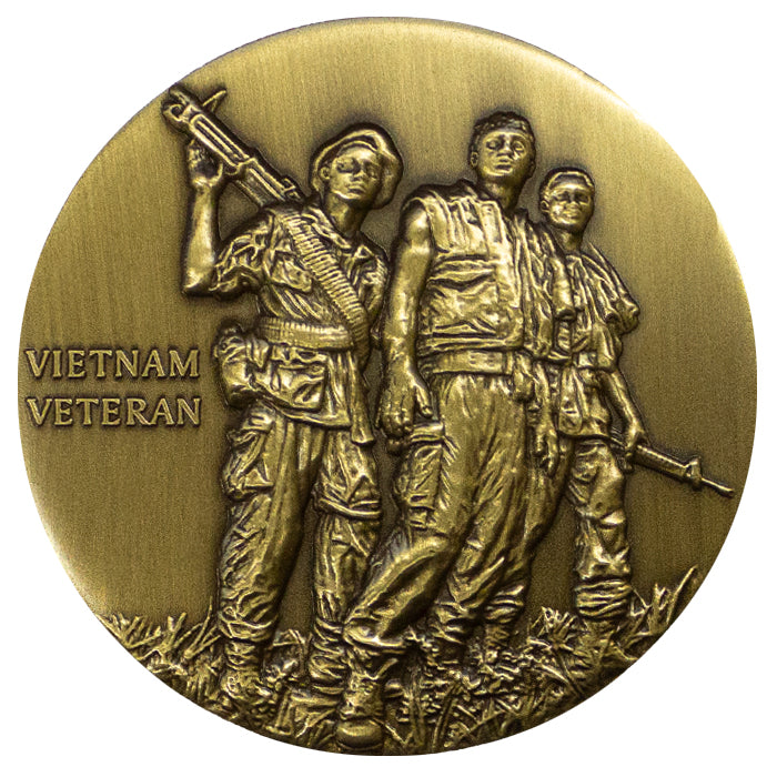 Vietnam Veteran Engraveable Coin Challenge Coins 