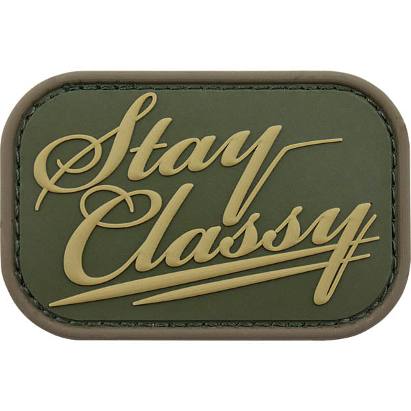 Stay Classy PVC Patch - Multicam Morale Patches 