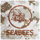 US Navy Embroidered Badge - Seabees Badges 84800