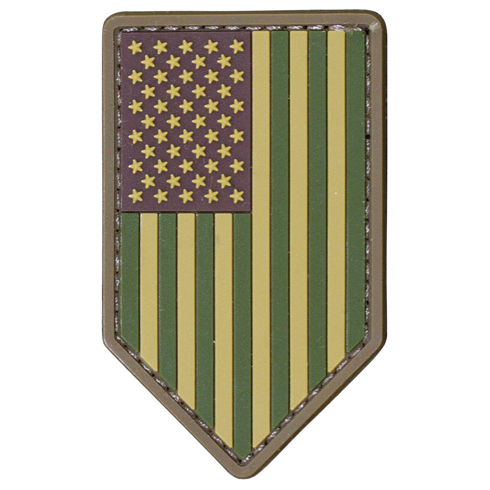 Vertical US Flag PVC Patch - Multicam Patches and Service Stripes 