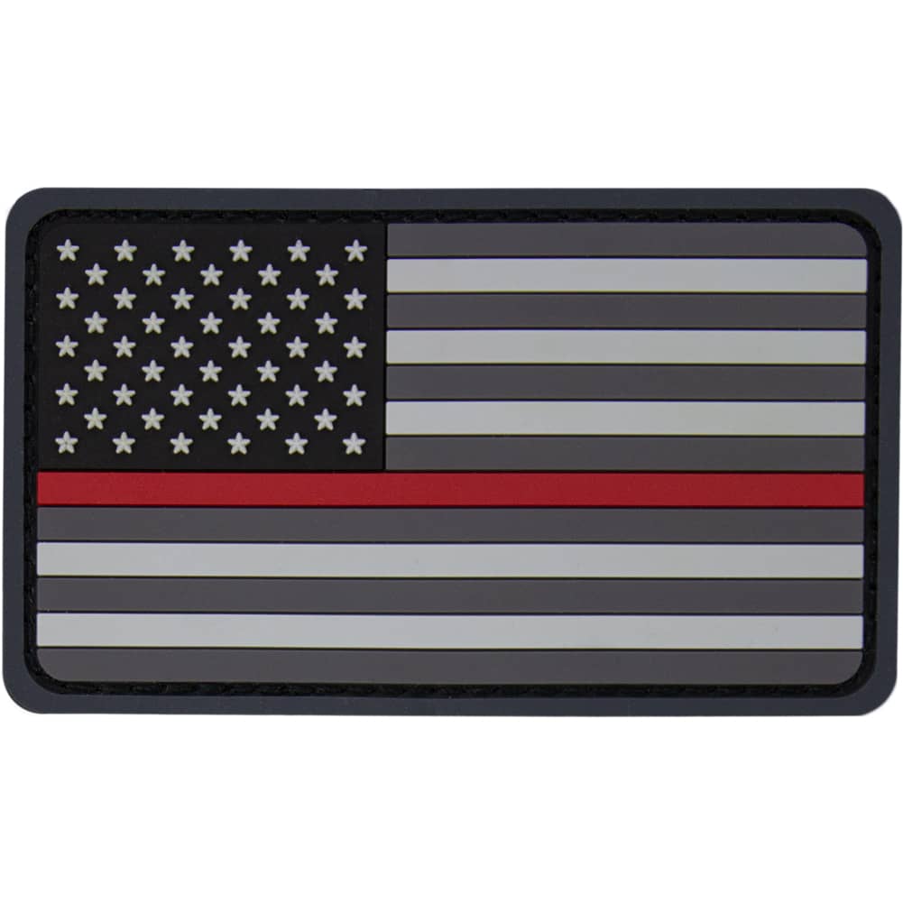 American Flags With Different Colored Thin Stripes For Service