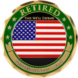 Retired - U.S. Army Challenge Coin Challenge Coins 