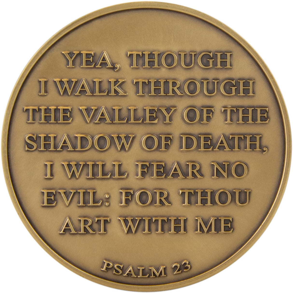 I Will Fear No Evil - Psalm 23 Challenge Coin Challenge Coins 