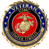 USMC Marine Corps Veteran Challenge Coin Challenge Coins 