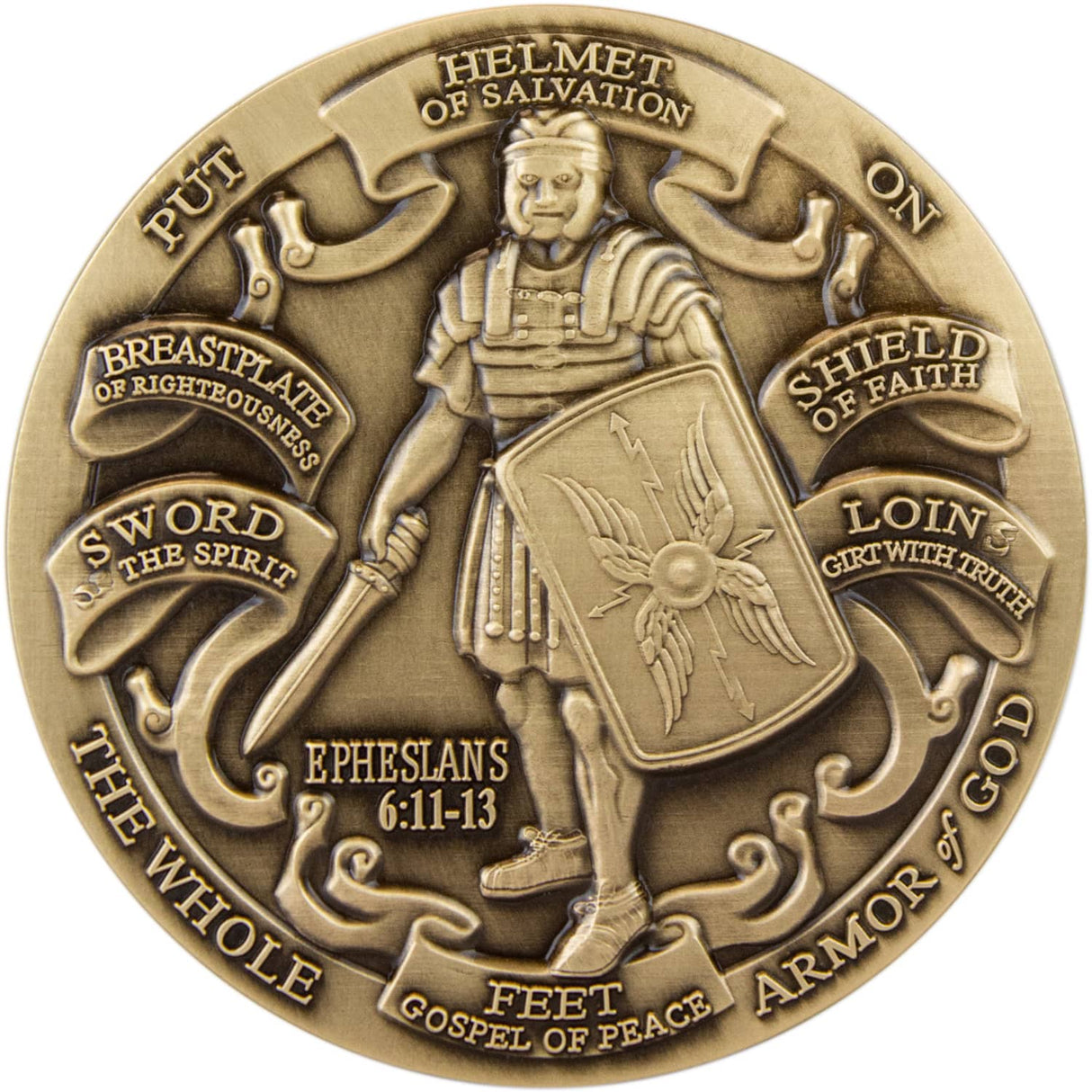 Armor of God High Relief Challenge Coin Challenge Coins 