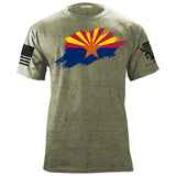 Arizona Flag Paint Swatch T-Shirt Shirts YFS.7.001.1.MGT.3