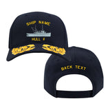 U.S. Navy Custom Ship Cap - Abnaki Class Tugboat Hats and Caps AbnakiTug.Navy.Admiral