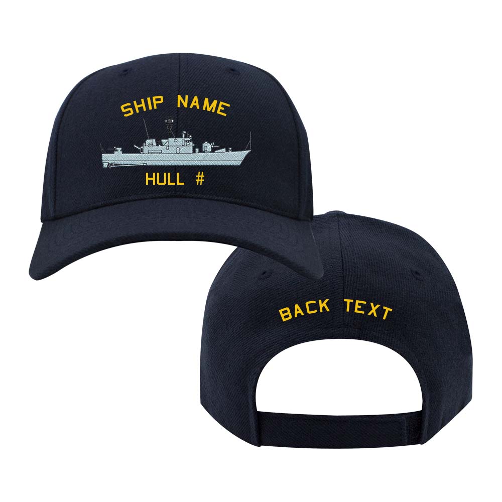 U.S. Navy Custom Ship Cap - Asheville Class Gunboat Hats and Caps 