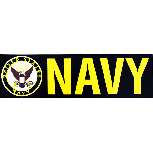 Navy with Seal Bumper Sticker Stickers and Decals BP-0005