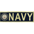 Navy with Seal Metallic Bumper Sticker Stickers and Decals BP-0012