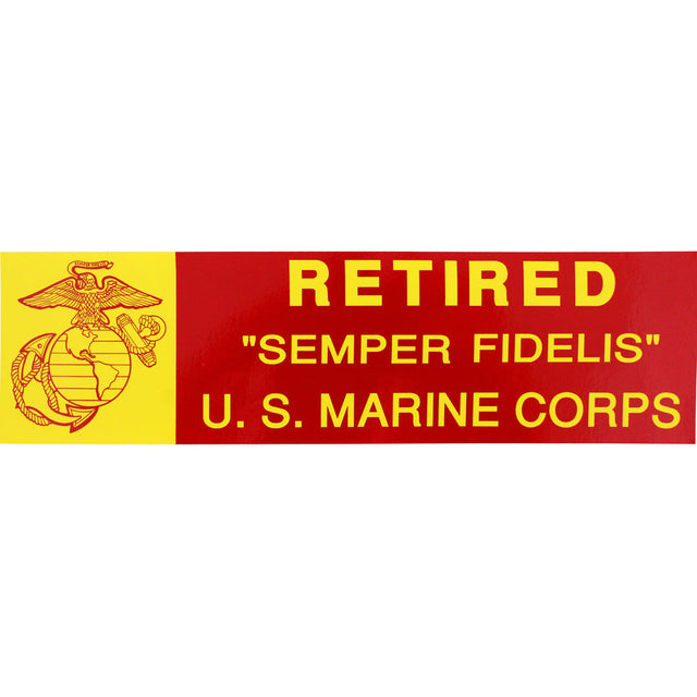 Retired Semper Fidelis Bumper Sticker Stickers and Decals BP-0020