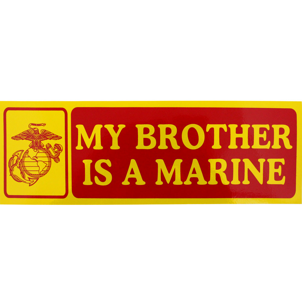 My Brother Is A Marine Bumper Sticker Stickers and Decals BP-0023