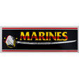 Marines With Sword Bumper Sticker Stickers and Decals BP-0024